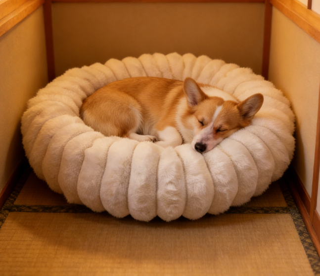Luxury Pet Round Bed - Non-Slip Bottom Round Bed - Image 2