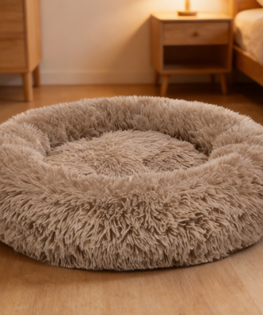 Pet Round Bed - Ultra Soft Washable Donut Dog Cat Mattress