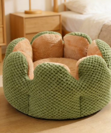 Cactus Pet Round Bed - Cute Design Washable Round Cat Dog Bed