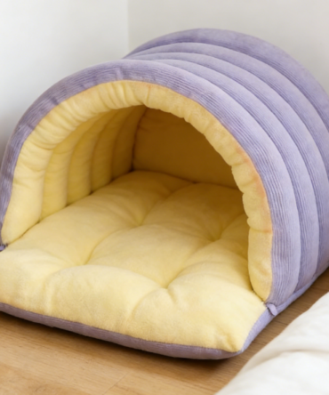 Wrap-Around Insulated Plush Pet Bed - 360° Warmth Machine Washable Pet Bed