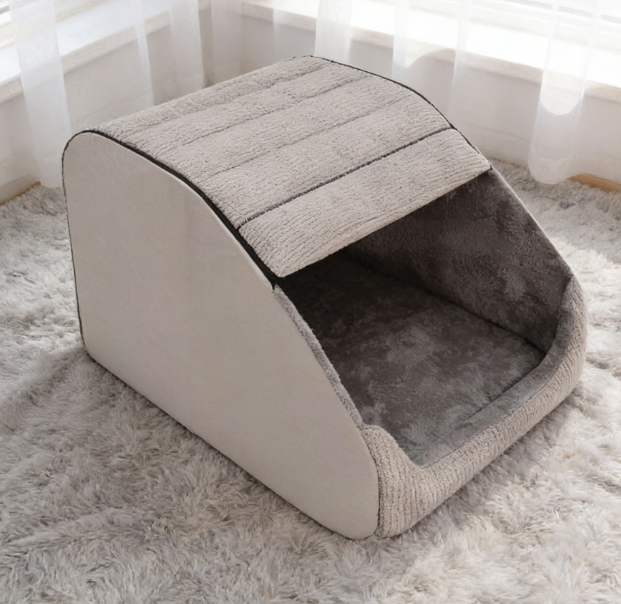 Memory Foam Insulated Plush Pet Bed - Non-Slip Base Pet House Bed - Image 3