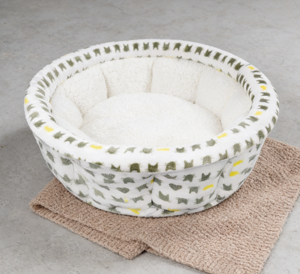 Pet Round Bed - Ultra Soft Fluffy Machine Washable Donut Bed - Image 2